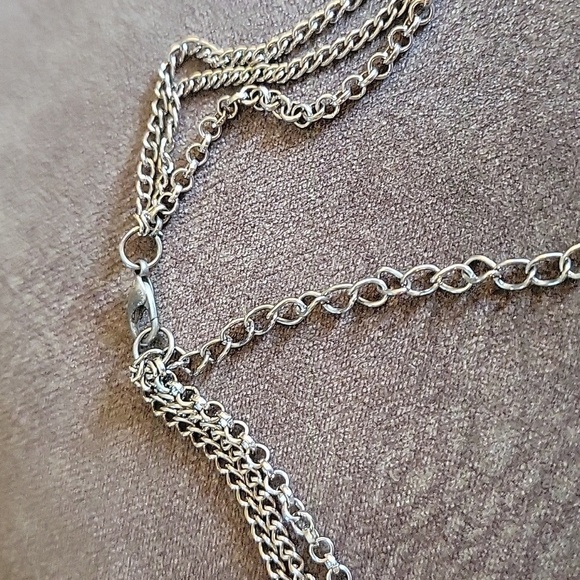 3/$30 PURPLE Beaded Layered Chain Necklace - Picture 5 of 9